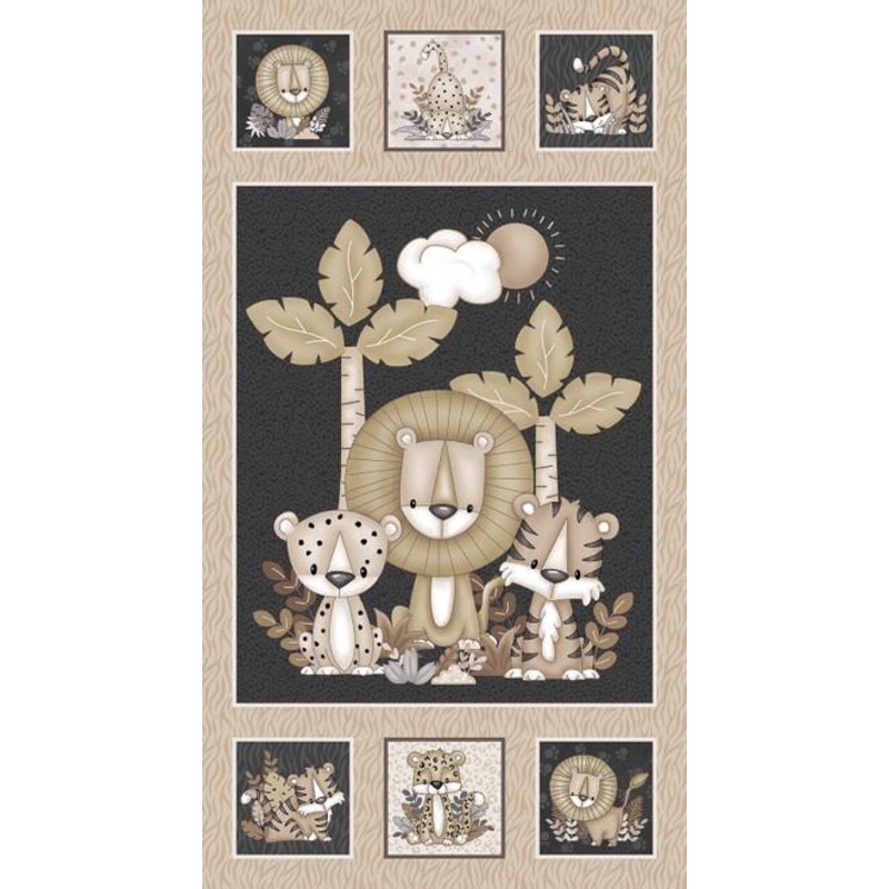 Big Kitties-24″ Panel Multi 1641P-49