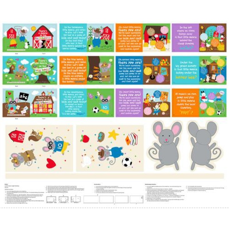 Huggable & Loveable-36″ PanelMulti 8185P-01