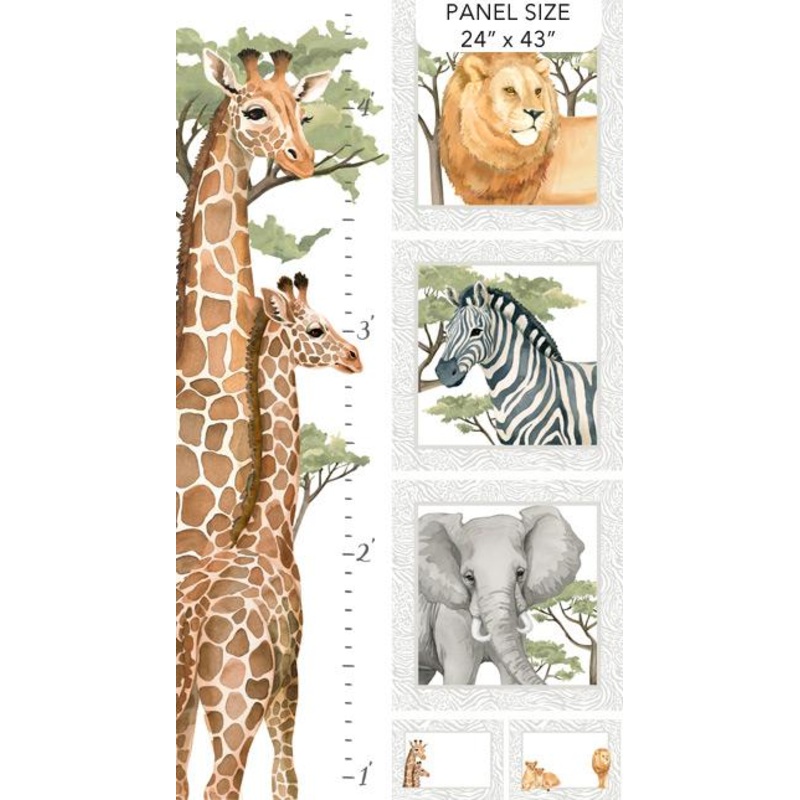 Wild One-25″ Growth Chart Panel White/Multi DP27686-10