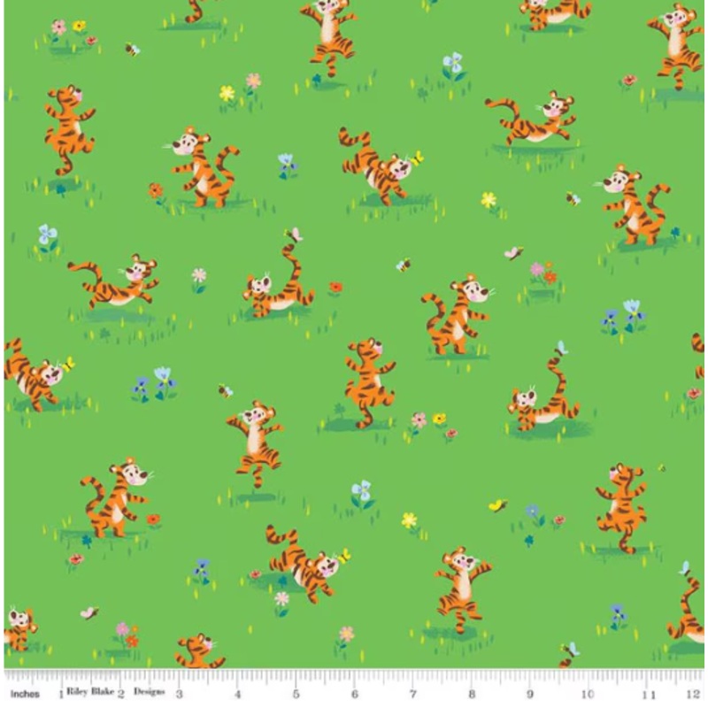 100 Aker Woods-Tigger Bounce Green C15173-GREEN