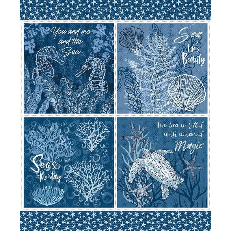 Ocean Oasis-36″ Seas The Day Panel P15996-PANEL