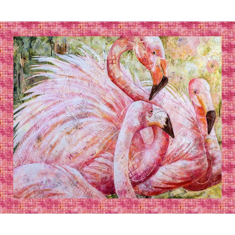Flamingo Fling-36″ Panel Rouge 8494P-26