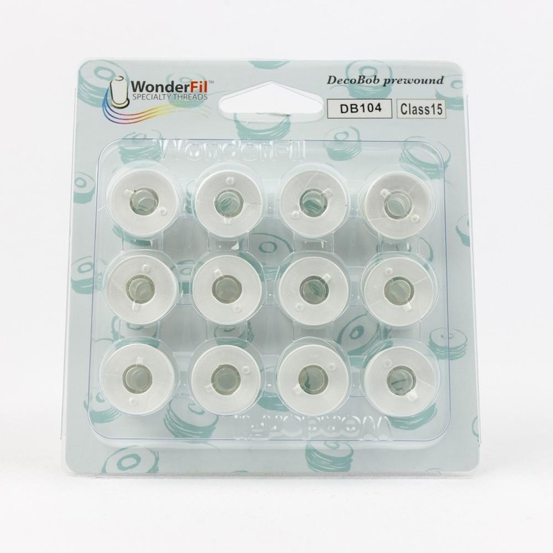 Wonderfil DecoBob Prewound Set Class 15  White DBP15-104