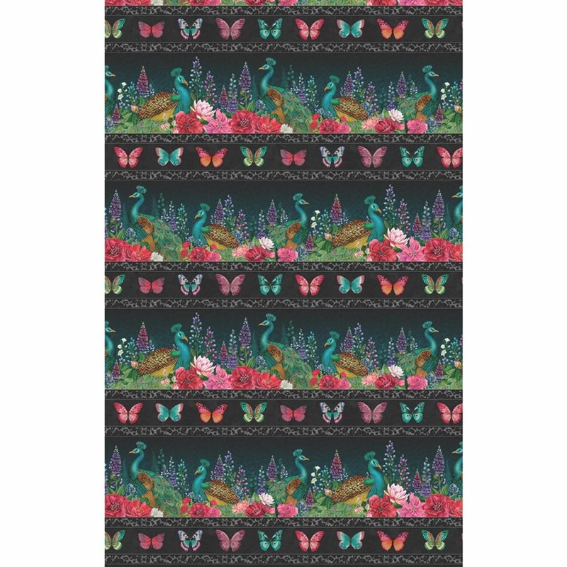Wild Garden-Repeating Stripe Multi W100-002-719