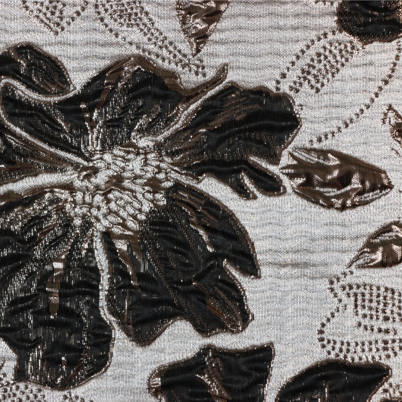 58″ Big Flower Brocade-11 Black BRO-5201-LIL-11BLACK