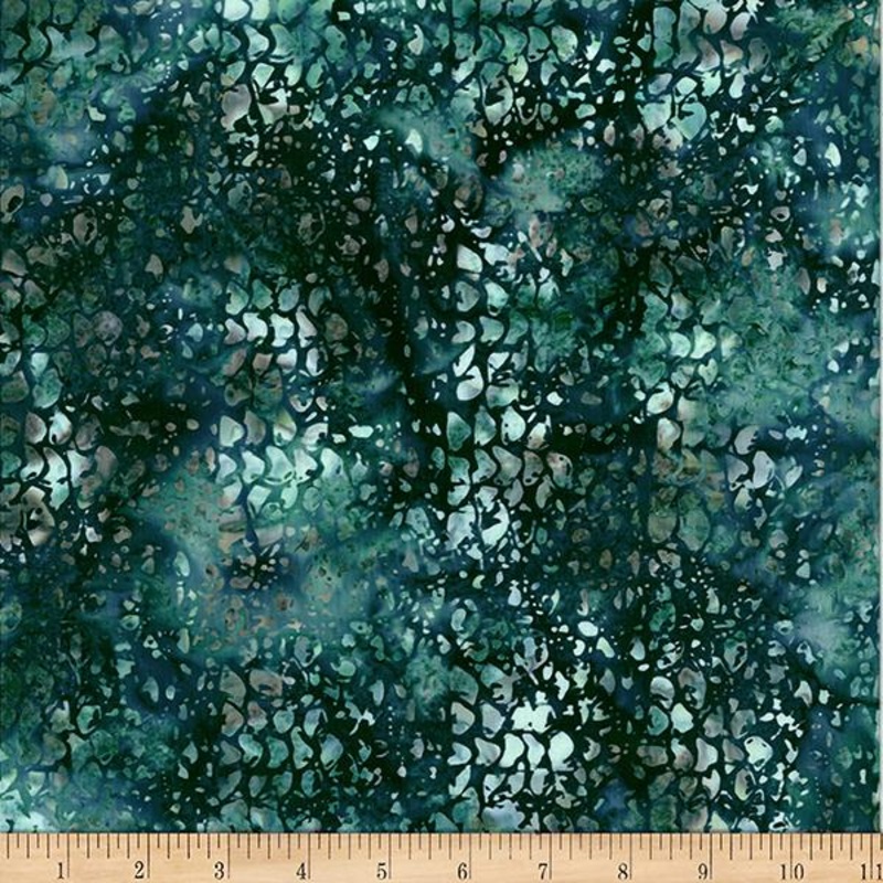 Woodland Batiks-Salmon Skin Teal MR61-21