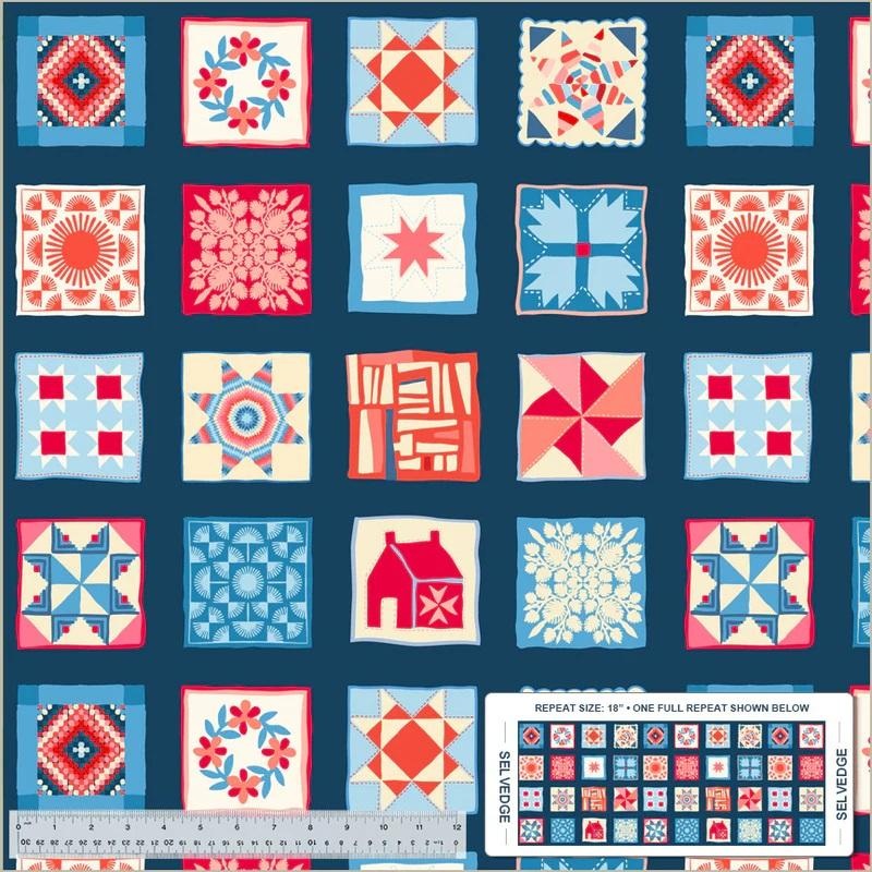 Cross Country-18″ Navy Panel 54507D-1