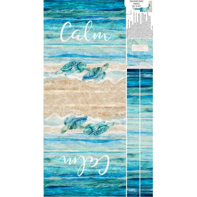 Turtle Bay-25″ Bag Panel Turquoise Multi C24723-64