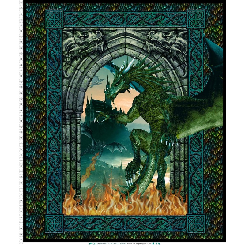 Dragons Emerald Reign-36″ Panel Multi 20DRG-1