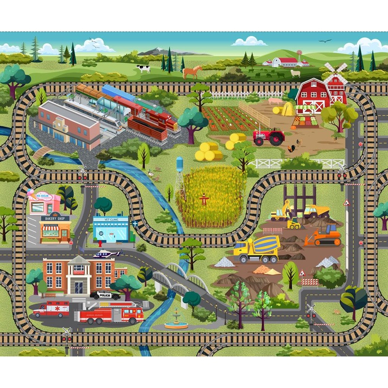 Let’s Go! Digital 36″ Canvas Play Mat Y4462-55