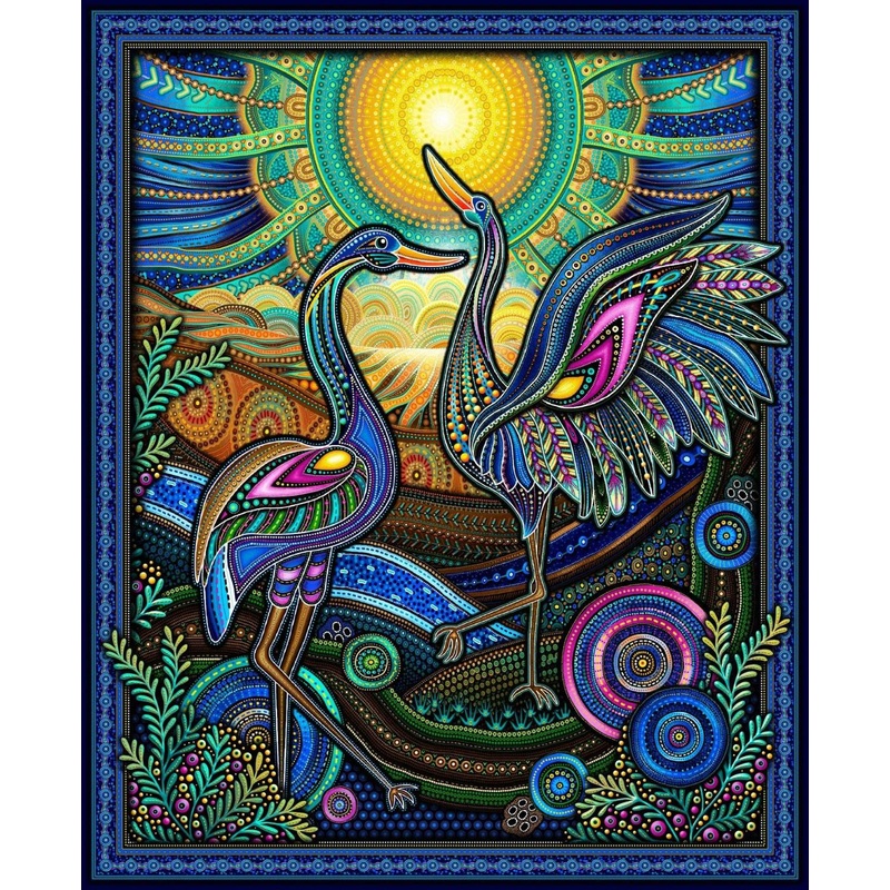 Baiame’s Spirit-36″ Panel Blue OA598311