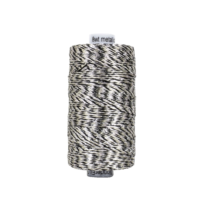 Dazzle Kim Rado 8wt Metallic Thread 183m Sleet DZM-01