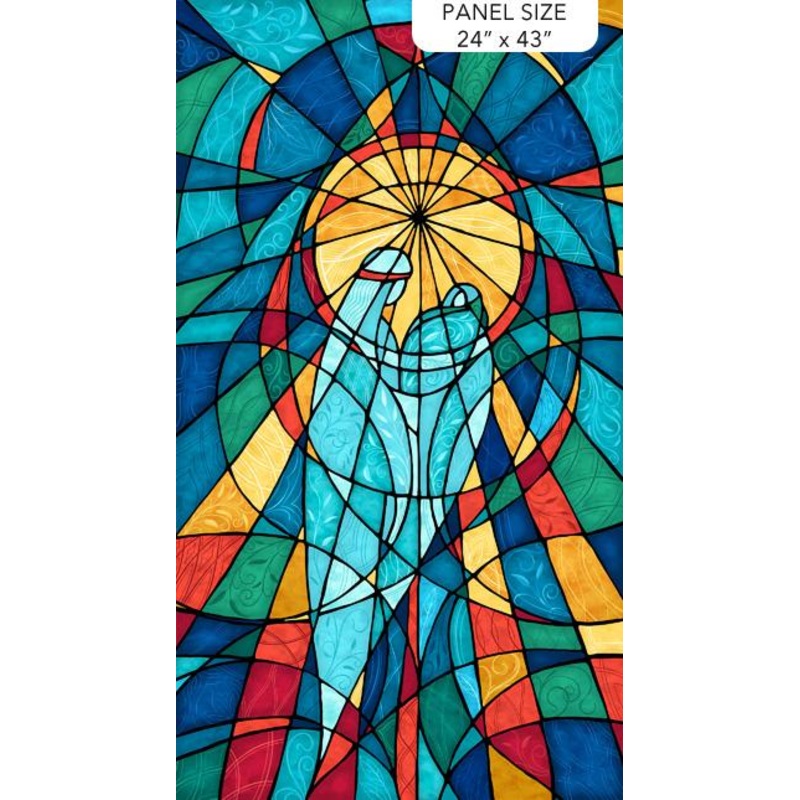 Nativity-25″ Nativity Panel Teal/Multi 28221-68