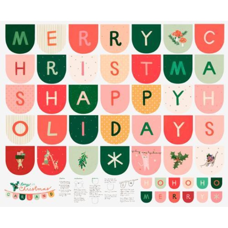 Tiny Christmas-36″ Panel Snow 37138-11