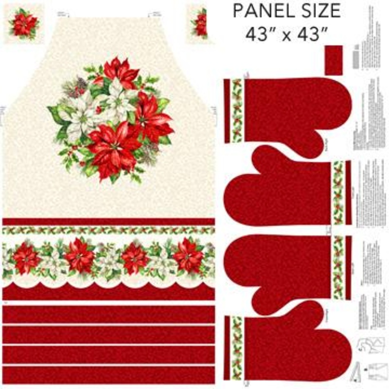 Holiday Joy-44″ Apron Panel Cream/Multi C28065-11