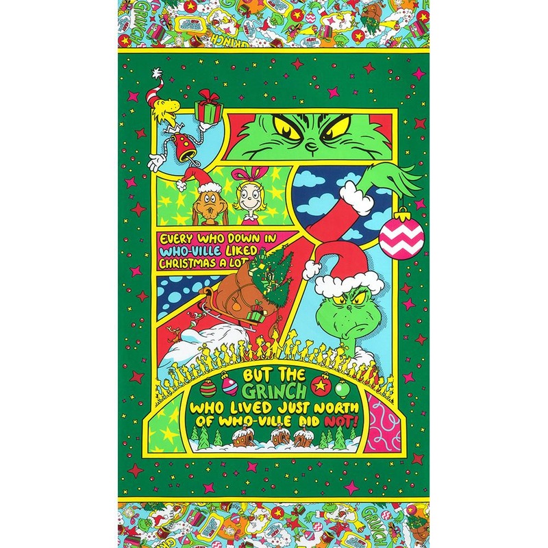 How The Grinch Stole Christmas-24″ Panel Holiday ADED-23097-223