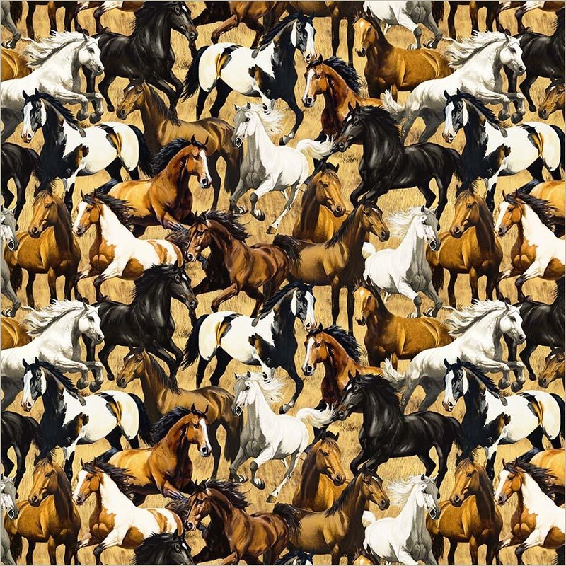 Wild Kingdom-Gallant Gallopers Multi 55026D-1