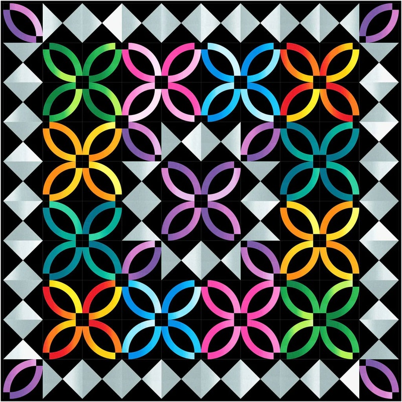 Wedding Confetti Quilt Pattern by Bound To Be Quilting