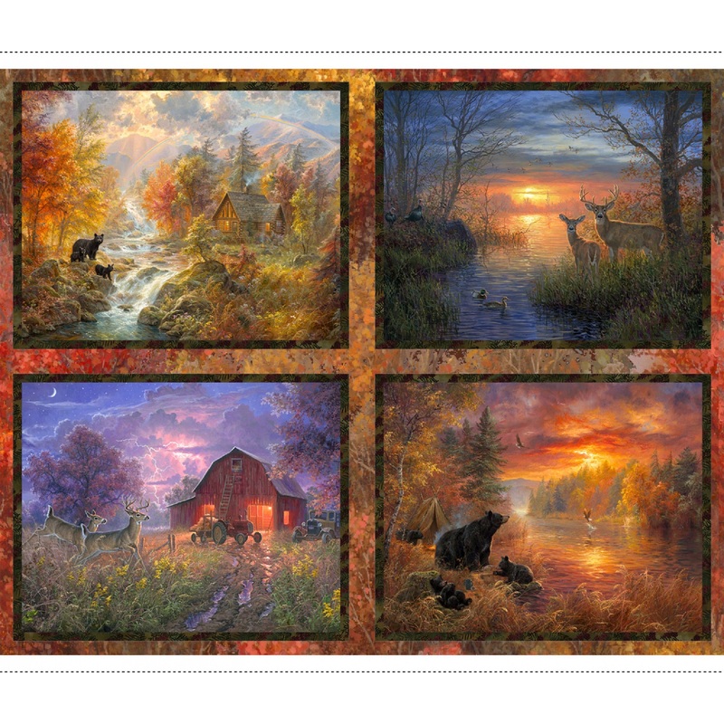 Whitetail Country Panel by 3 Wishes (4 Pictures)