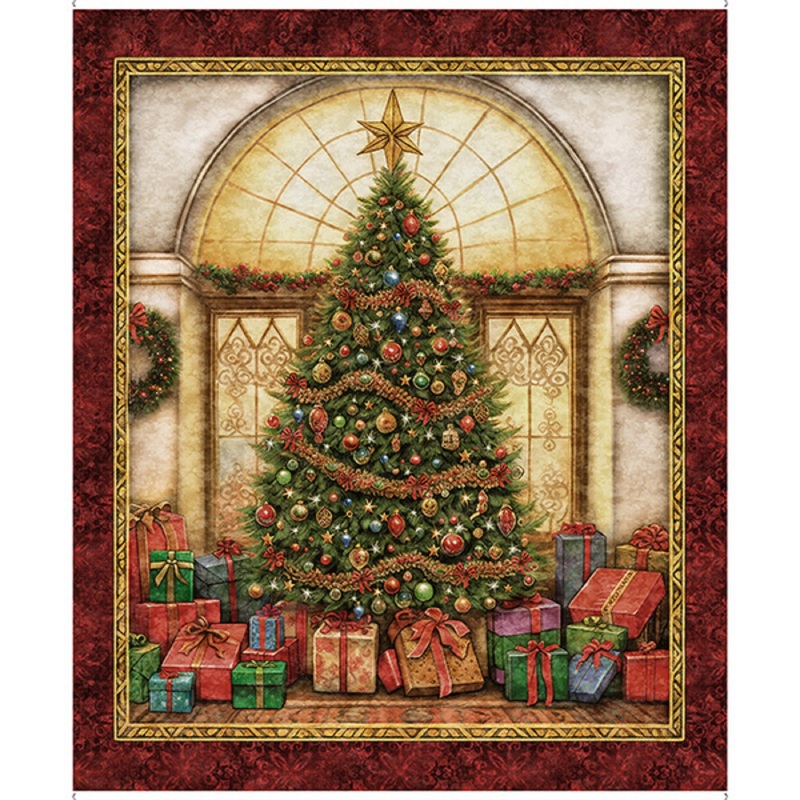 Wonderful Christmastime Panel by Quilting Treasures