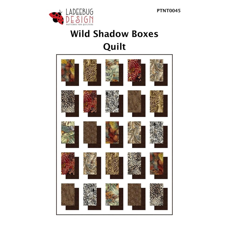Wild Shadow Boxes Quilt Pattern by Ladeebug Designs