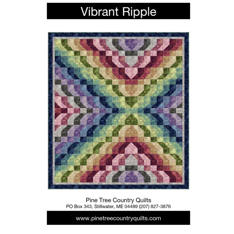 Vibrant Ripple Quilt Pattern-Pine Tree Country Quilts