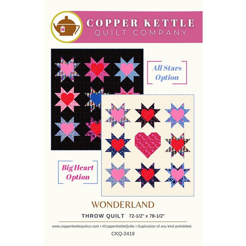 Wonderland Quilt Pattern-2 Sizes-Copper Kettle Quilt Co.-Baby-Throw