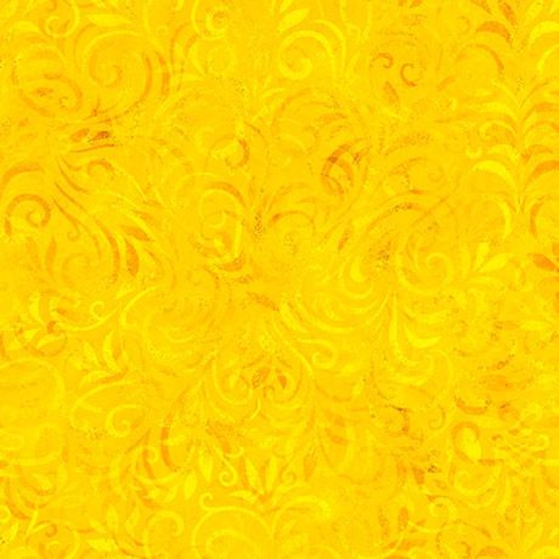 108″ Wide Color Essence Bloomig Vine Dandelion Yellow