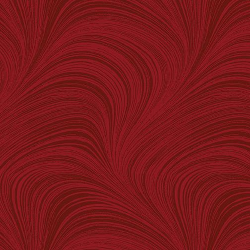 108″ Wide Flannel Wave Texture Medium Red