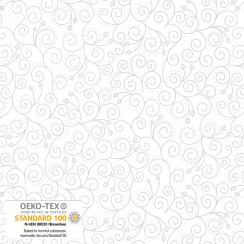 We Love Christmas Ornaments with Hearts Metallic White