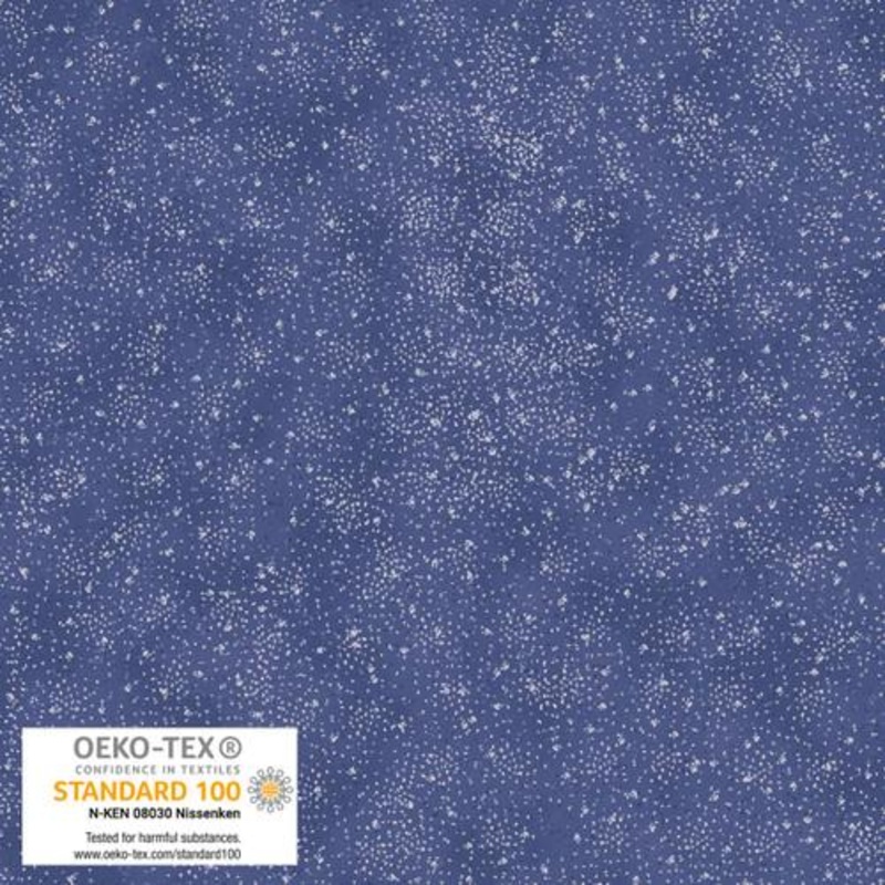 We Love Christmas Spray Dots Metallic Blue