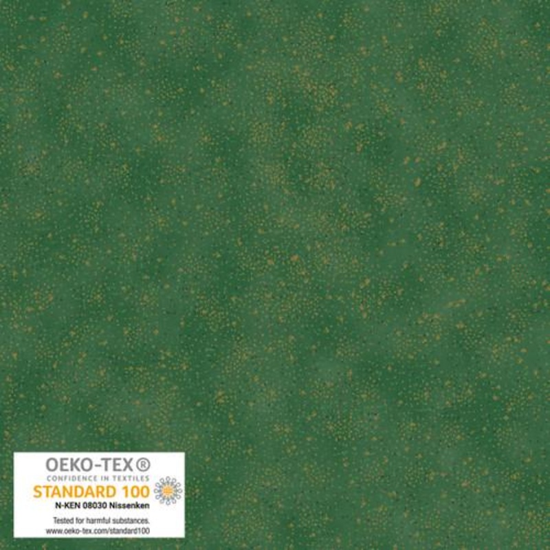 We Love Christmas Spray Dots Metallic Green