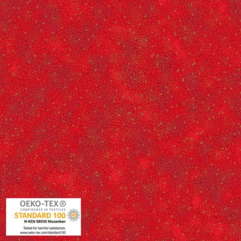 We Love Christmas Spray Dots Metallic Red
