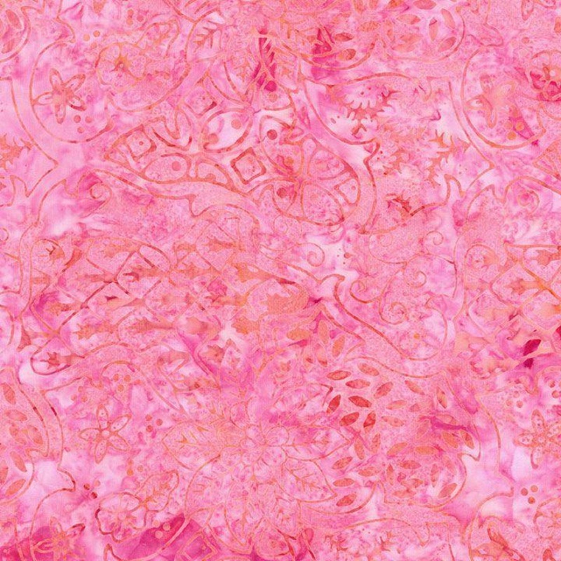 Tonga Mayfair Wallpaper Floral Rosette Pink