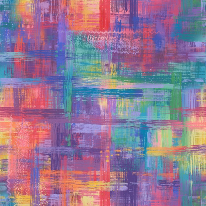 108″ Wide Colorfield Rainbow/Multi