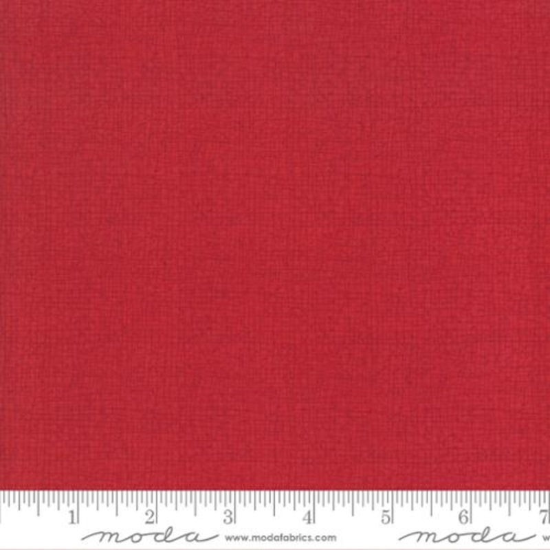 108″ Wide Thatched Scarlet