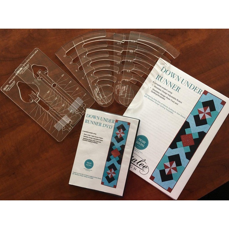 Down Under Table Runner 6pc Temp Set/Dvd/Pattern, LOW Shank