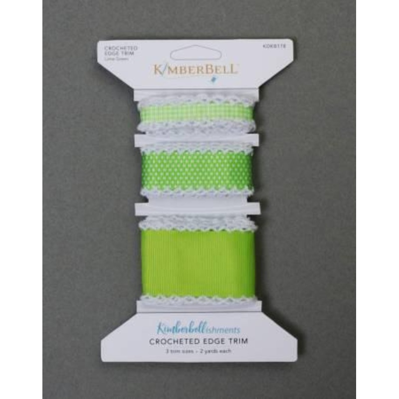 Kimberbell Crocheted Edge Trim Lime Green