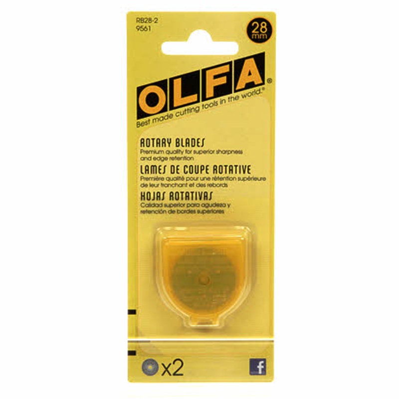 Olfa 28mm Replacement Rotary Blade 2 Count