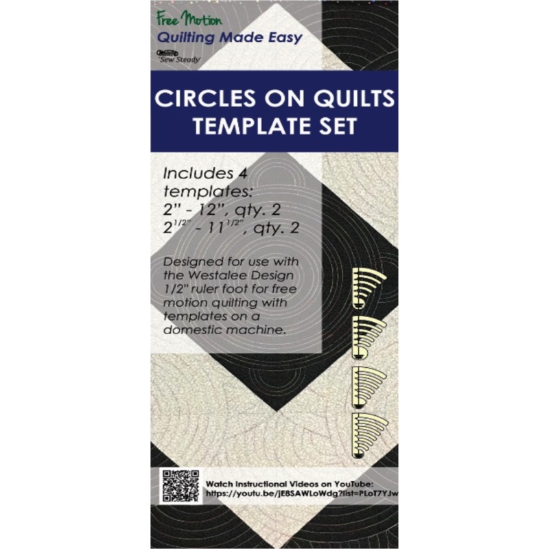 Westalee Circles on Quilts Templates Set 4  Low Shank