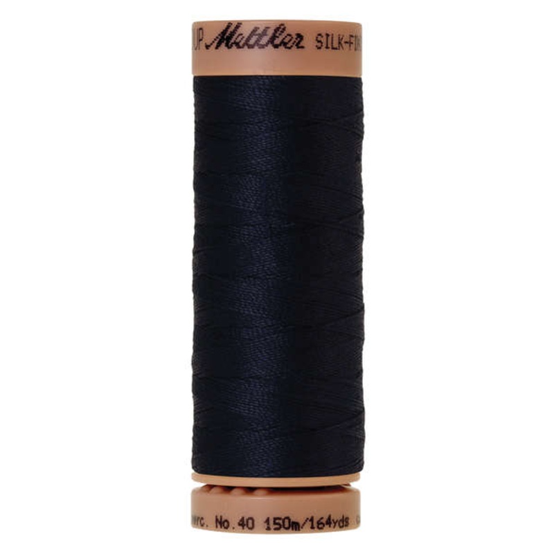 0827 Mettler 100% Mercerized Cotton 40wt Dark Blue