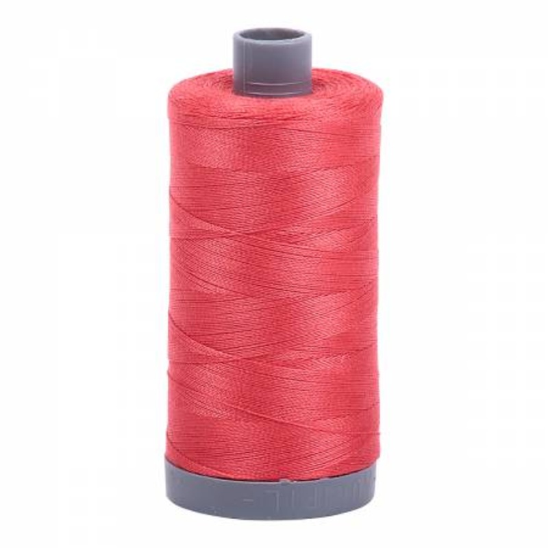5002 Medium Red 28wt Aurifil Thread 820 Yards