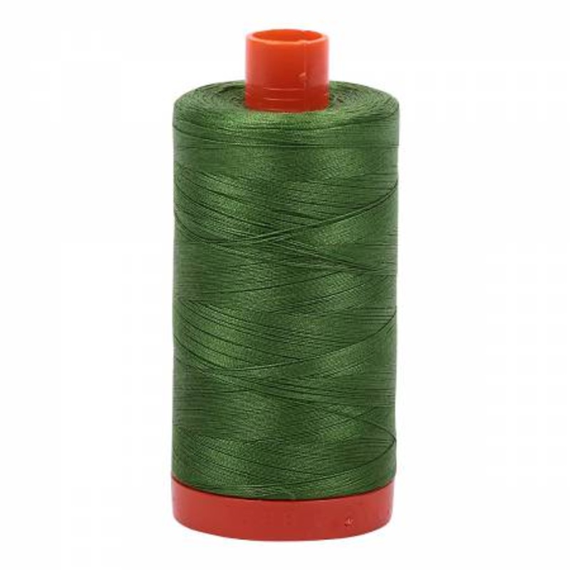 5018 Aurifil 100% Cotton 50wt Dark Grass Green