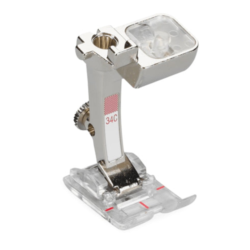 Bernina #34C Reverse Pattern Foot with Clear Sole