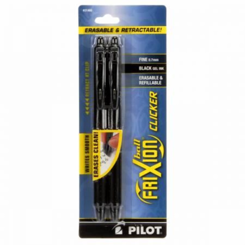 Frixion Pen Black 2pk