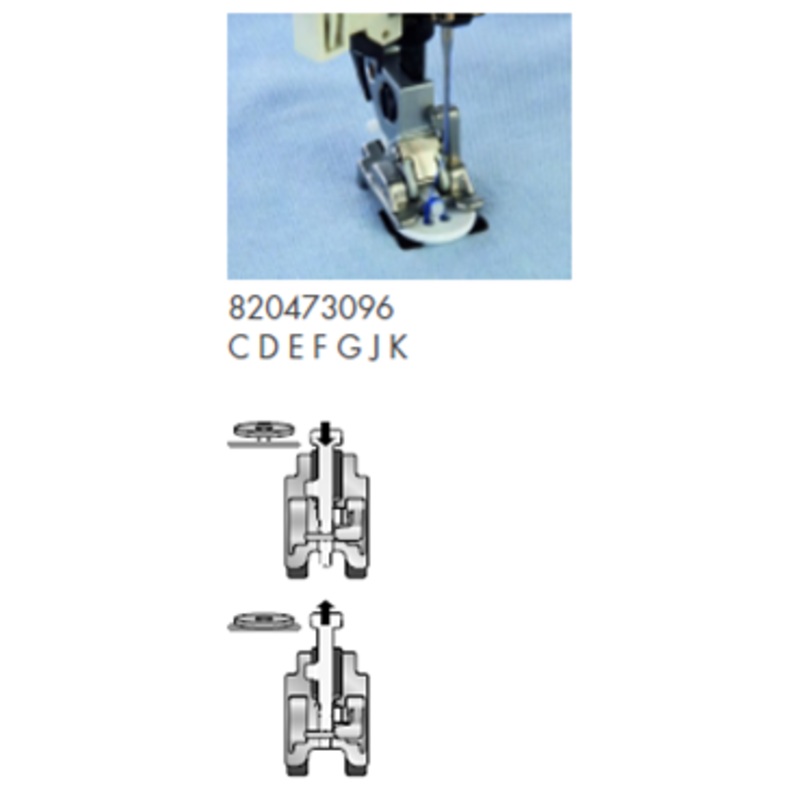 Sew on Button Foot forCDEFGJ 820473096