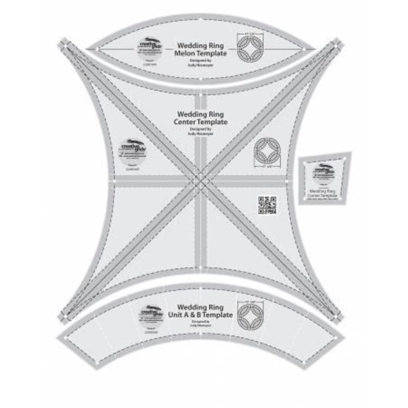 Creative Grids Double Wedding Ring Templates Quilt Ruler