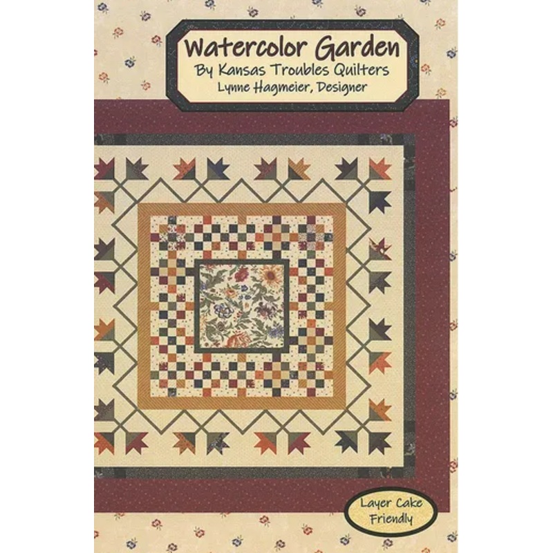 Kansas Troubles Quilters Watercolor Garden Pattern