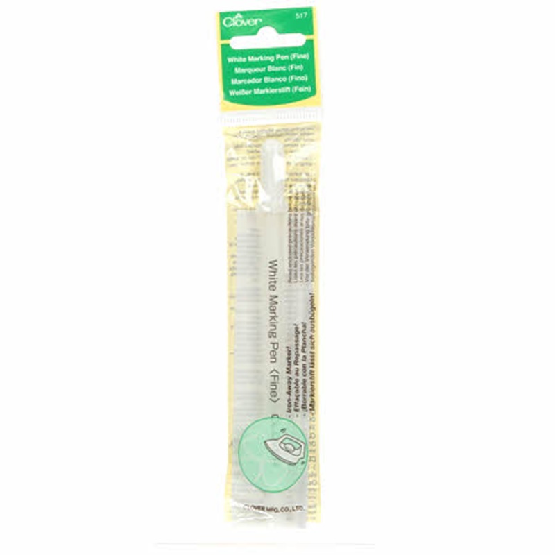 Water Soluble or Iron Off Marking Pen White