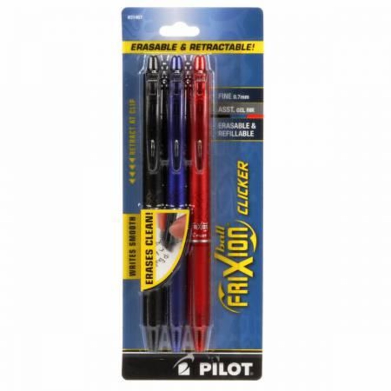 3 Pack Assorted Frixion Pens